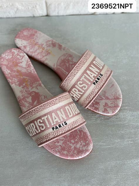 pink dior slides women|christian dior slides for women.